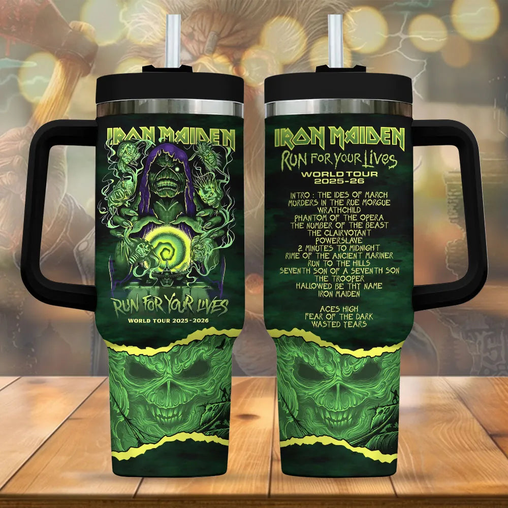 LIMITED EDITION - NEW CUSTOMIZED IRON MAIDEN TUMBLER CUP