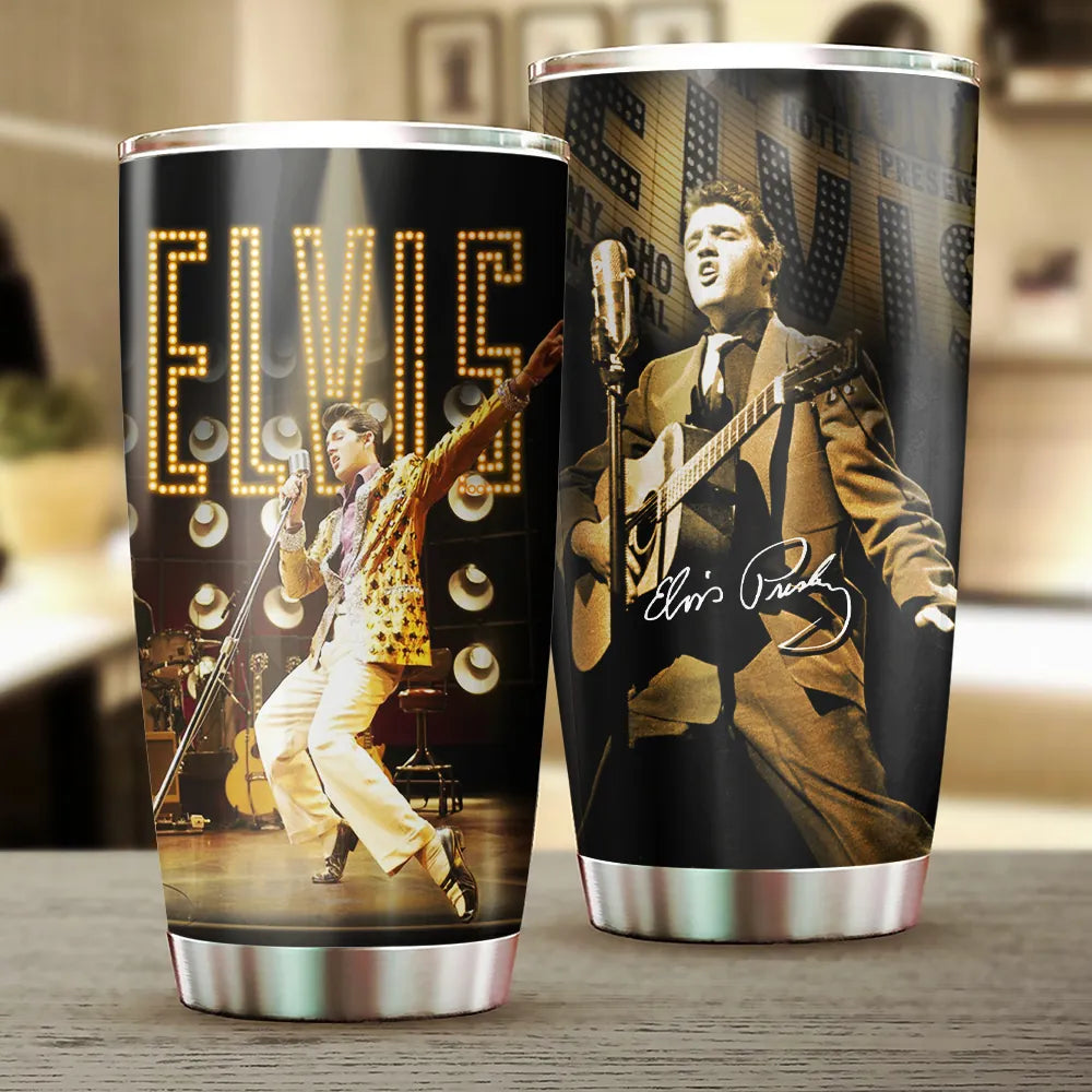 LIMITED EDITION - NEW CUSTOMIZED ELVIS PRESLEY TUMBLER CUP