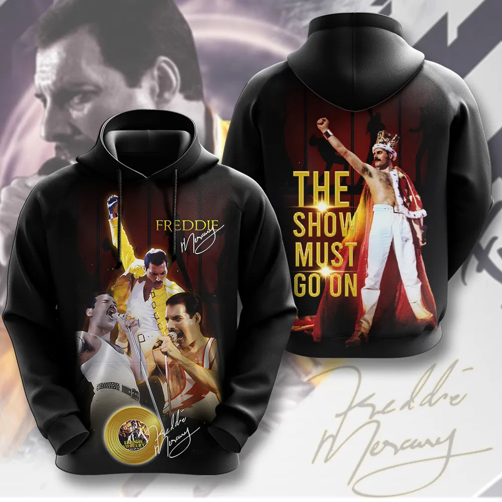 LIMITED EDITION - NEW CUSTOMIZED FREDDIE MERCURY T-SHIRT, HOODIE, ZIP HOODIE