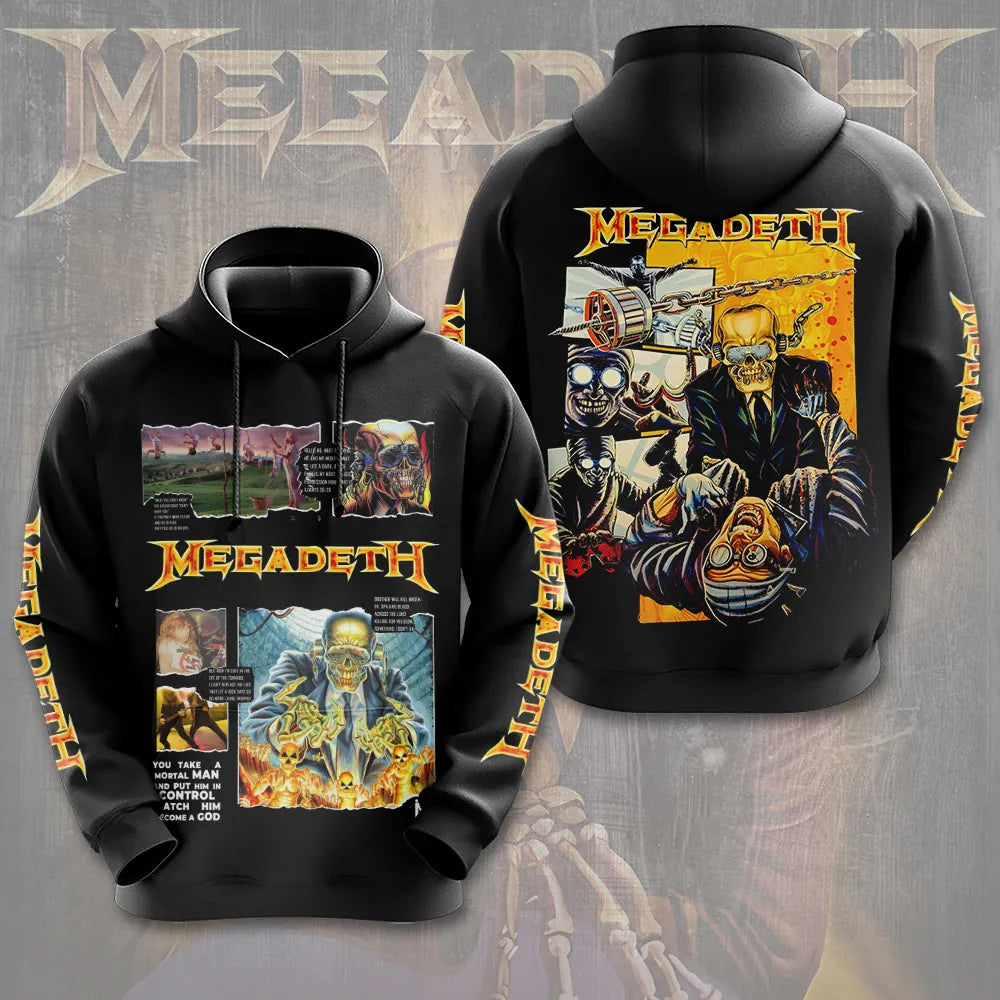 LIMITED EDITION - NEW CUSTOMIZED MEGADETH T-SHIRT, HOODIE, ZIP HOODIE