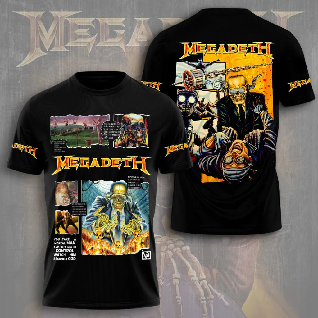 LIMITED EDITION - NEW CUSTOMIZED MEGADETH T-SHIRT, HOODIE, ZIP HOODIE