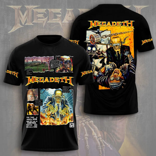 LIMITED EDITION - NEW CUSTOMIZED MEGADETH T-SHIRT, HOODIE, ZIP HOODIE