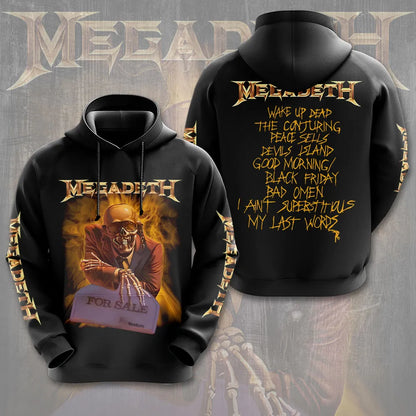 LIMITED EDITION - NEW CUSTOMIZED MEGADETH T-SHIRT, HOODIE, ZIP HOODIE