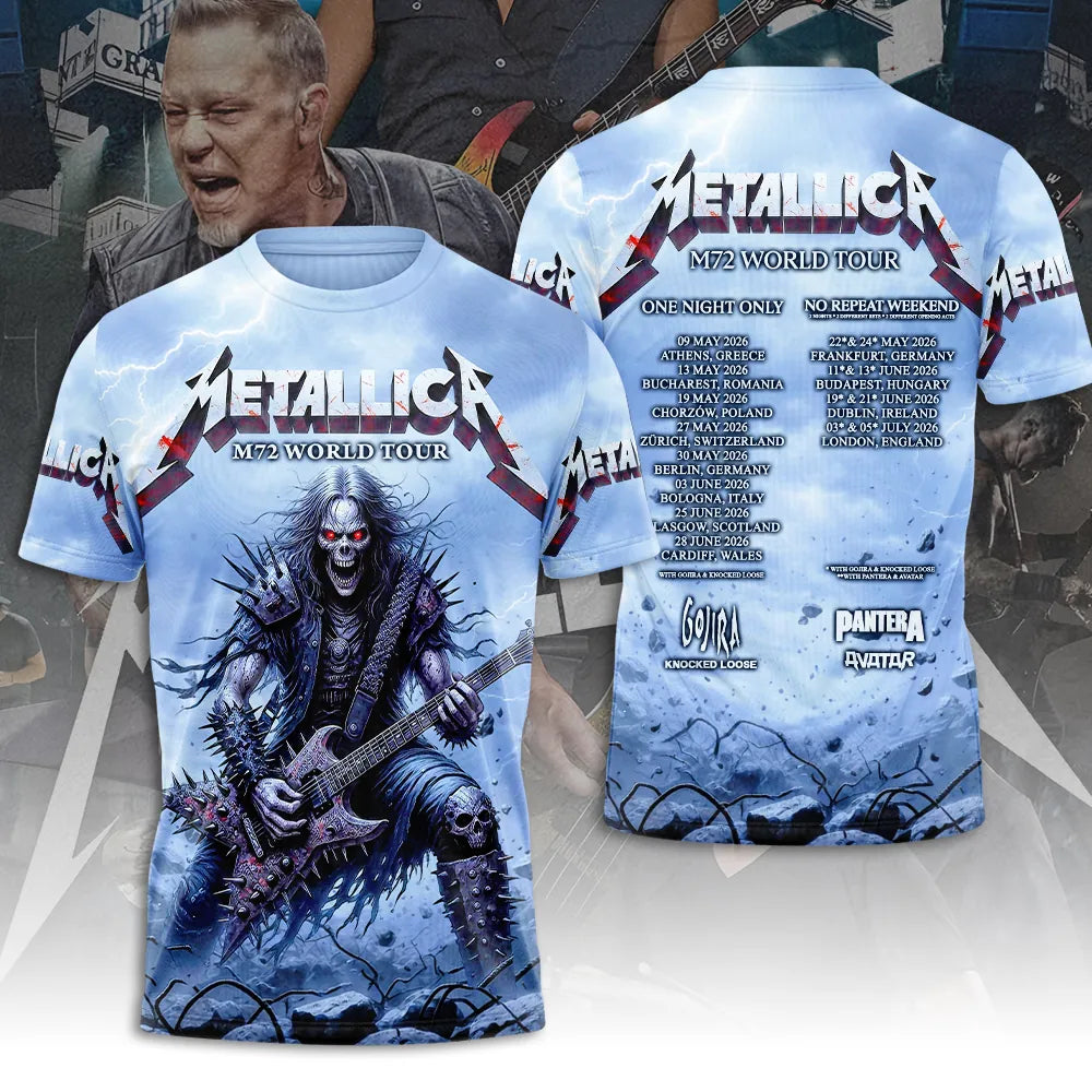 LIMITED EDITION - NEW CUSTOMIZED METALLICA T-SHIRT, HOODIE, ZIP HOODIE