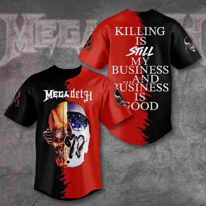 LIMITED EDITION - NEW CUSTOMIZED MEGADETH BASEBALL JERSEY