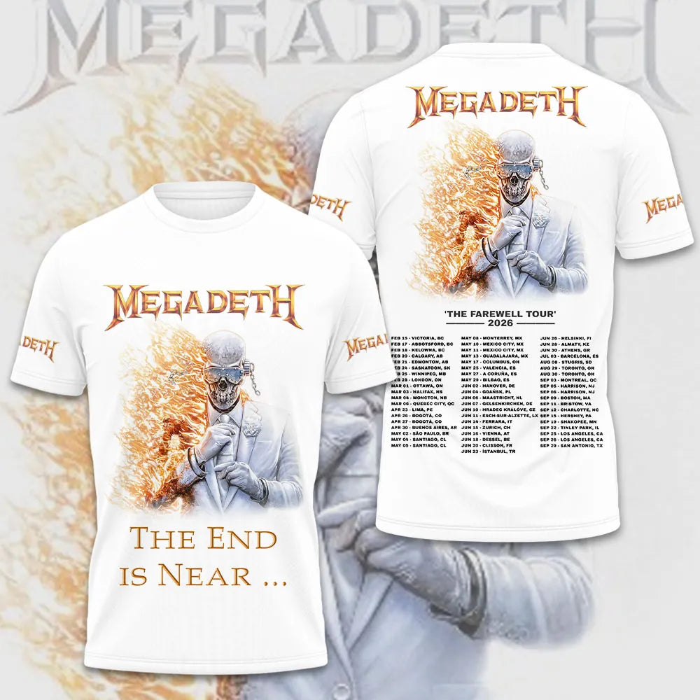 LIMITED EDITION - NEW CUSTOMIZED MEGADETH T-SHIRT, HOODIE, ZIP HOODIE