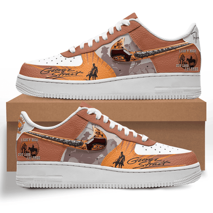 LIMITED EDITION - NEW CUSTOMIZED GEORGE STRAIT AF1 SHOES