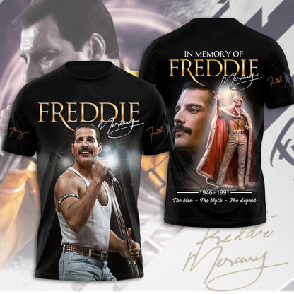 LIMITED EDITION - NEW CUSTOMIZED FREDDIE MERCURY T-SHIRT, HOODIE, ZIP HOODIE