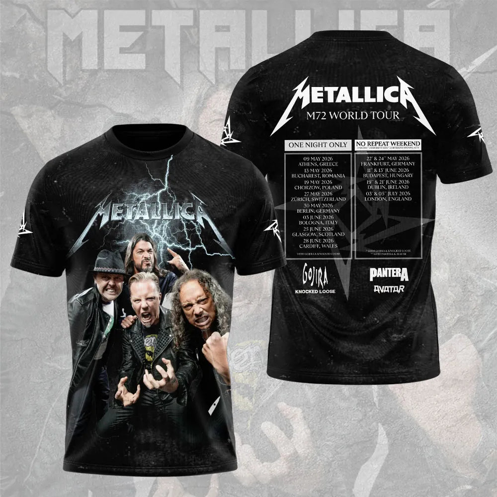 LIMITED EDITION - NEW CUSTOMIZED METALLICA T-SHIRT, HOODIE, ZIP HOODIE