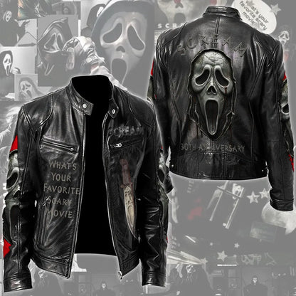 LIMITED EDITION - NEW CUSTOMIZED SCRE MOTORCYCLE LEATHER JACKET