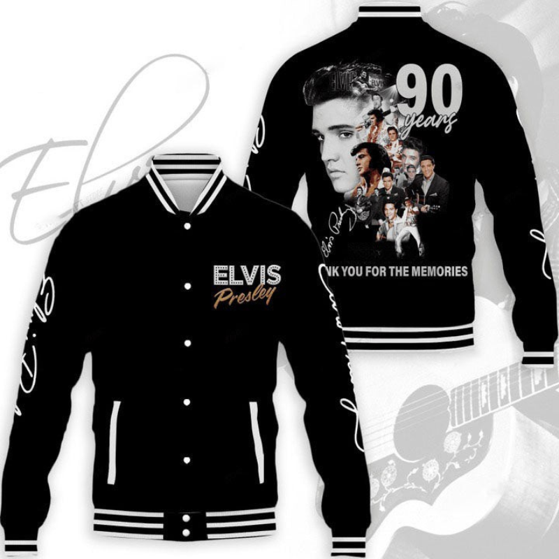 LIMITED EDITION - NEW CUSTOMIZED ELVIS PRESLEY SATIN VARSITY & BASEBALL JACKET