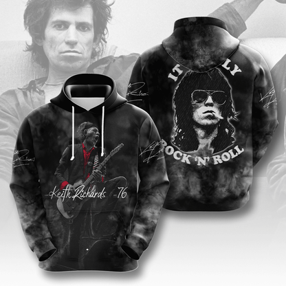 LIMITED EDITION - NEW CUSTOMIZED THE ROLLING STONES X KEITH RICHARDS T-SHIRT, HOODIE, ZIP HOODIE