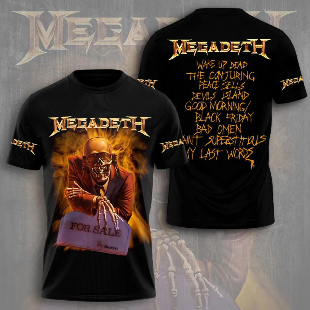 LIMITED EDITION - NEW CUSTOMIZED MEGADETH T-SHIRT, HOODIE, ZIP HOODIE