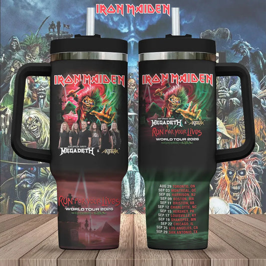 LIMITED EDITION - NEW CUSTOMIZED IRON MAIDEN TUMBLER CUP