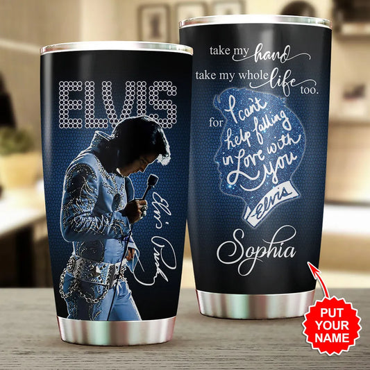 LIMITED EDITION - NEW CUSTOMIZED ELVIS PRESLEY TUMBLER CUP