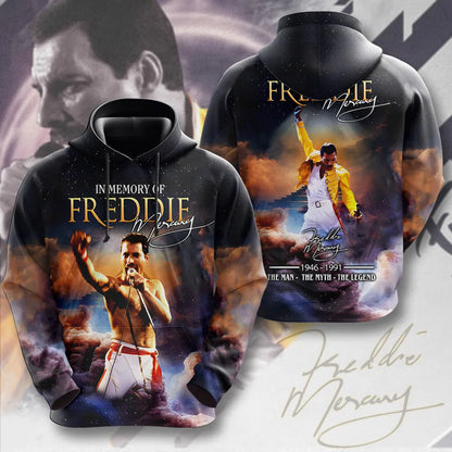 LIMITED EDITION - NEW CUSTOMIZED FREDDIE MERCURY T-SHIRT, HOODIE, ZIP HOODIE