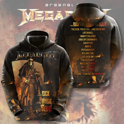 LIMITED EDITION - NEW CUSTOMIZED MEGADETH T-SHIRT, HOODIE, ZIP HOODIE