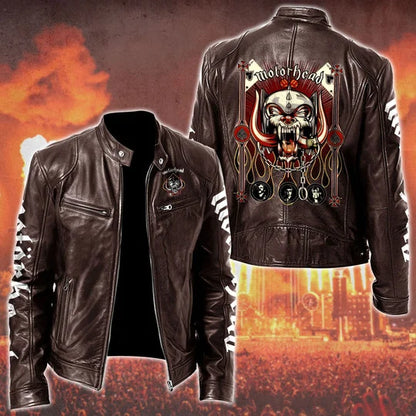 LIMITED EDITION - NEW CUSTOMIZED MOTÖRHEAD MOTORCYCLE LEATHER JACKET