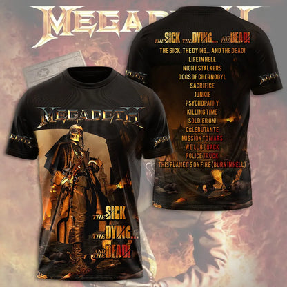 LIMITED EDITION - NEW CUSTOMIZED MEGADETH T-SHIRT, HOODIE, ZIP HOODIE