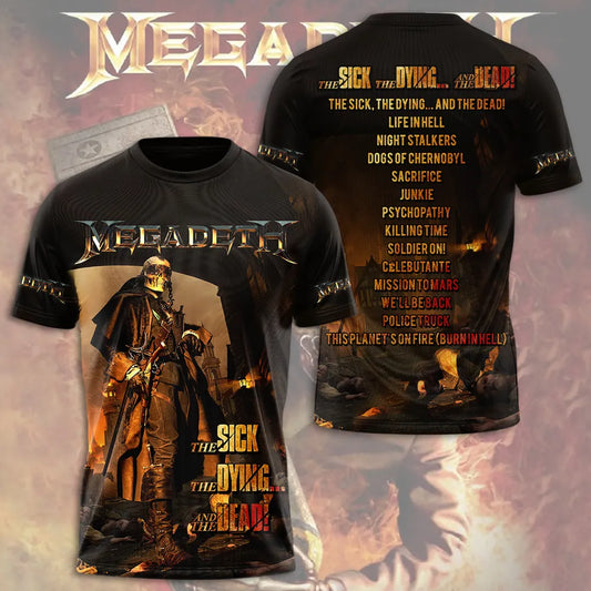 LIMITED EDITION - NEW CUSTOMIZED MEGADETH T-SHIRT, HOODIE, ZIP HOODIE