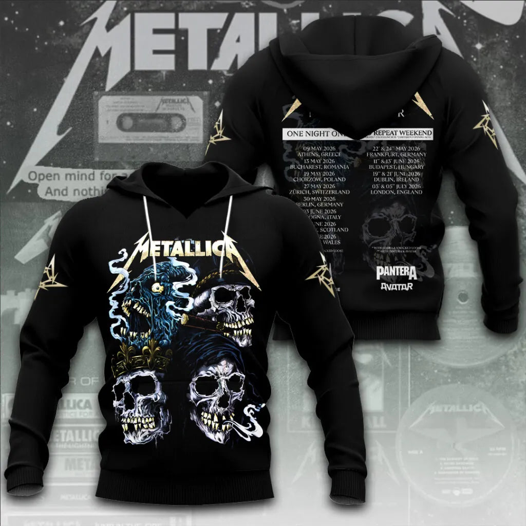 LIMITED EDITION - NEW CUSTOMIZED METALLICA T-SHIRT, HOODIE, ZIP HOODIE
