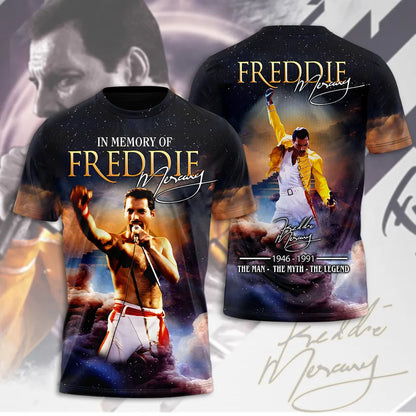 LIMITED EDITION - NEW CUSTOMIZED FREDDIE MERCURY T-SHIRT, HOODIE, ZIP HOODIE