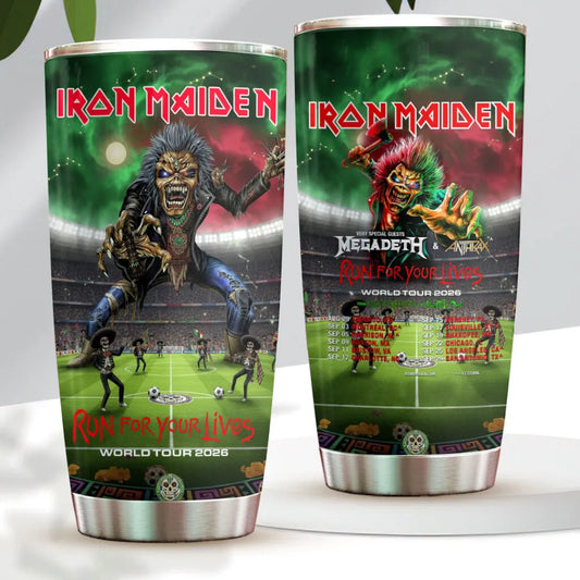 LIMITED EDITION - NEW CUSTOMIZED IRON MAIDEN TUMBLER CUP