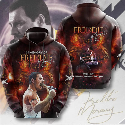LIMITED EDITION - NEW CUSTOMIZED FREDDIE MERCURY T-SHIRT, HOODIE, ZIP HOODIE