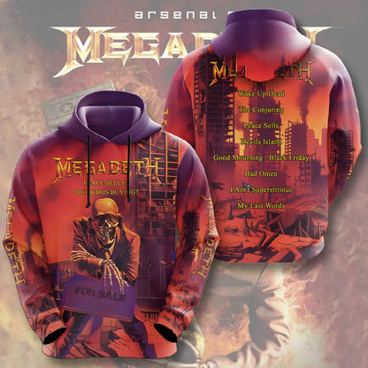 LIMITED EDITION - NEW CUSTOMIZED MEGADETH T-SHIRT, HOODIE, ZIP HOODIE