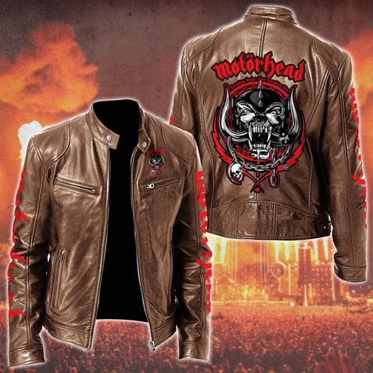 LIMITED EDITION - NEW CUSTOMIZED MOTÖRHEAD MOTORCYCLE LEATHER JACKET