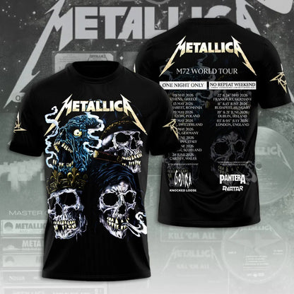 LIMITED EDITION - NEW CUSTOMIZED METALLICA T-SHIRT, HOODIE, ZIP HOODIE
