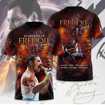 LIMITED EDITION - NEW CUSTOMIZED FREDDIE MERCURY T-SHIRT, HOODIE, ZIP HOODIE