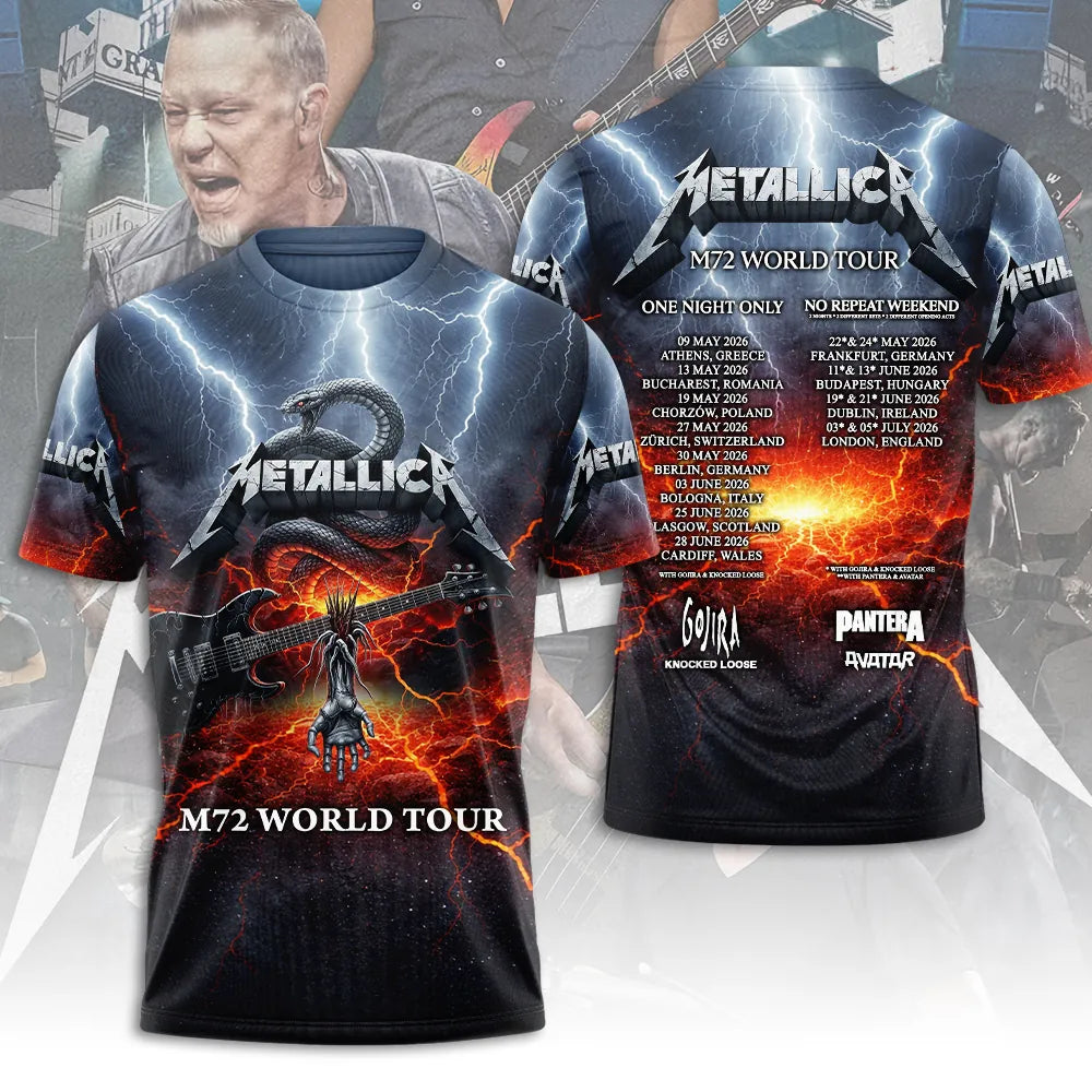 LIMITED EDITION - NEW CUSTOMIZED METALLICA T-SHIRT, HOODIE, ZIP HOODIE