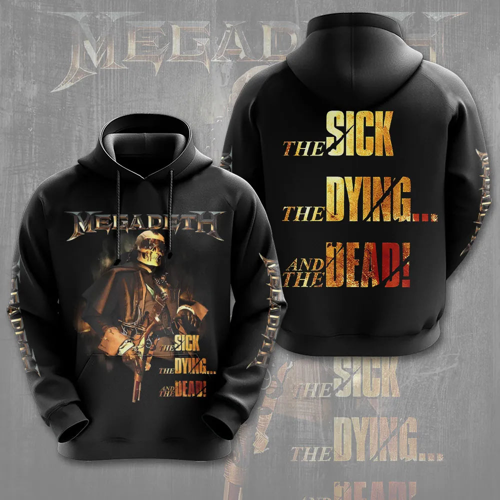 LIMITED EDITION - NEW CUSTOMIZED MEGADETH T-SHIRT, HOODIE, ZIP HOODIE