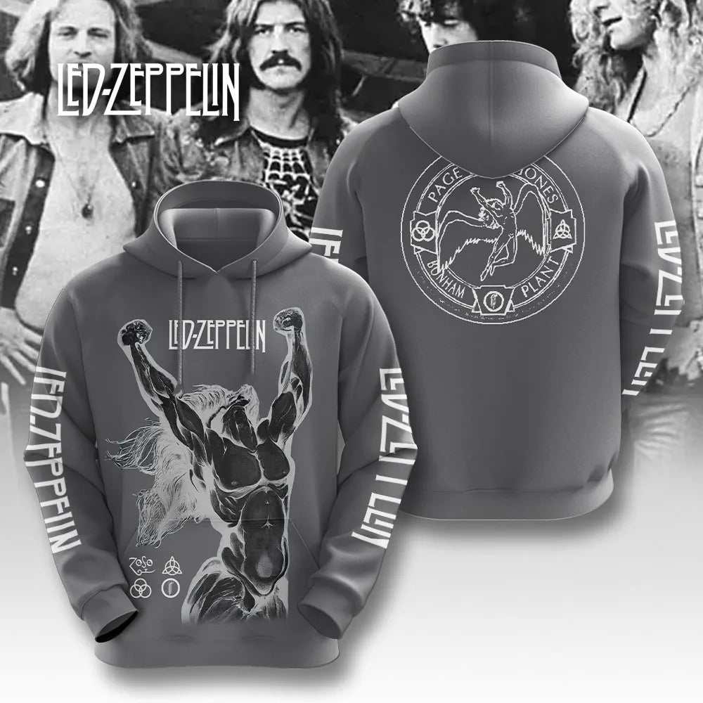 LIMITED EDITION - NEW CUSTOMIZED LED ZEPPELIN T-SHIRT, HOODIE, ZIP HOODIE