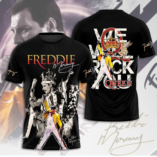 LIMITED EDITION - NEW CUSTOMIZED FREDDIE MERCURY T-SHIRT, HOODIE, ZIP HOODIE