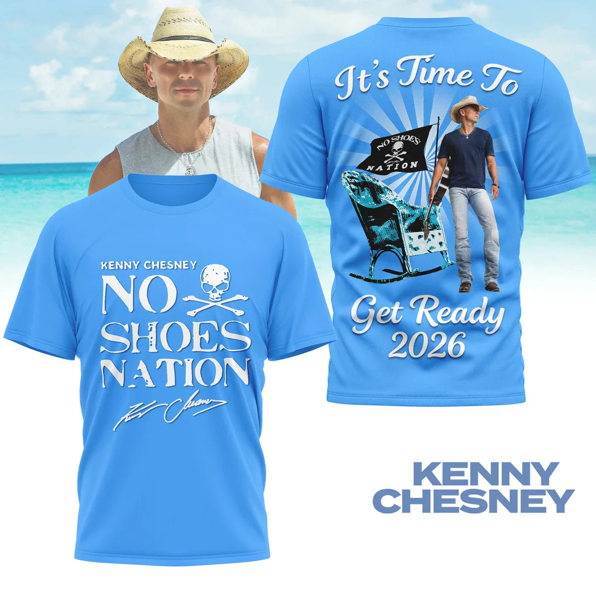 LIMITED EDITION - NEW CUSTOMIZED KENNY CHESNEY T-SHIRT, HOODIE, ZIP HOODIE