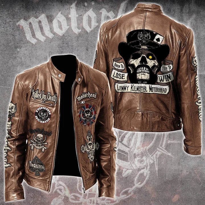 LIMITED EDITION - NEW CUSTOMIZED MOTÖRHEAD MOTORCYCLE LEATHER JACKET