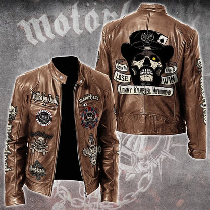 LIMITED EDITION - NEW CUSTOMIZED MOTÖRHEAD MOTORCYCLE LEATHER JACKET