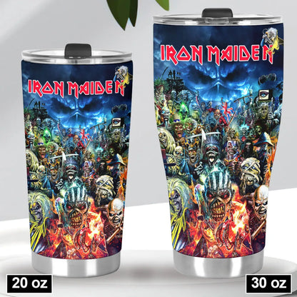 LIMITED EDITION - NEW CUSTOMIZED IRON MAIDEN TUMBLER CUP