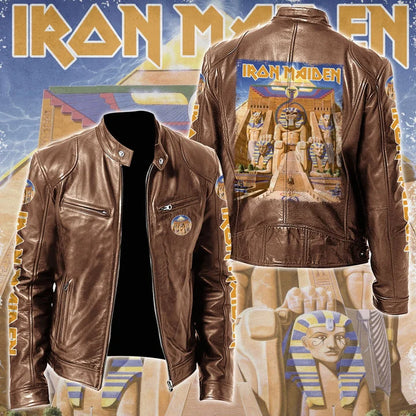 LIMITED EDITION - NEW CUSTOMIZED IRON MAIDEN MOTORCYCLE LEATHER JACKET