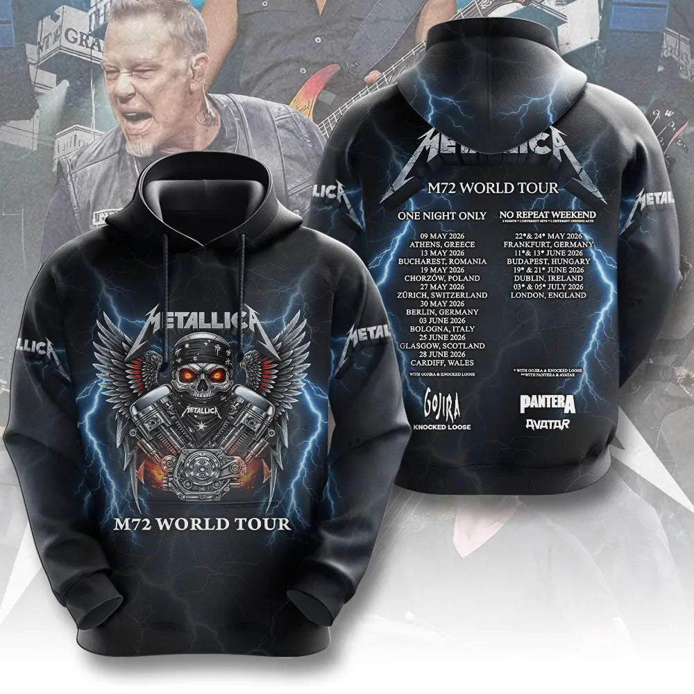 LIMITED EDITION - NEW CUSTOMIZED METALLICA T-SHIRT, HOODIE, ZIP HOODIE