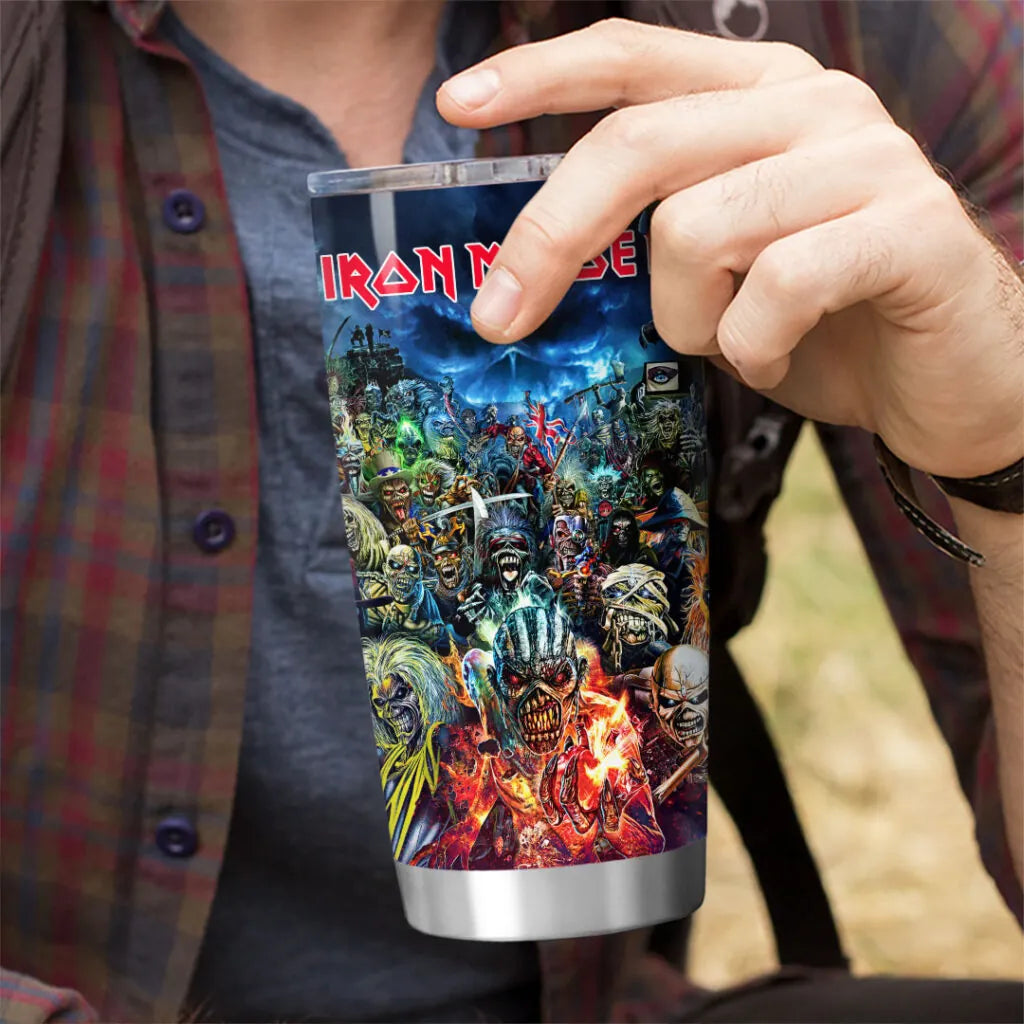 LIMITED EDITION - NEW CUSTOMIZED IRON MAIDEN TUMBLER CUP