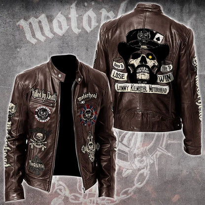 LIMITED EDITION - NEW CUSTOMIZED MOTÖRHEAD MOTORCYCLE LEATHER JACKET