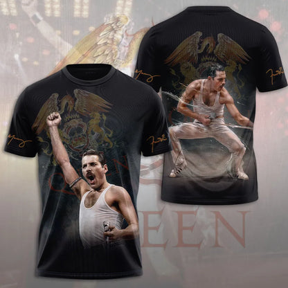 LIMITED EDITION - NEW CUSTOMIZED FREDDIE MERCURY T-SHIRT, HOODIE, ZIP HOODIE