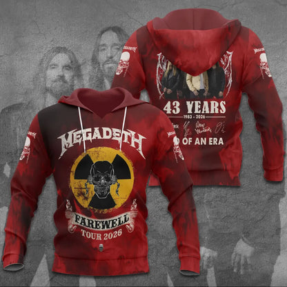 LIMITED EDITION - NEW CUSTOMIZED MEGADETH T-SHIRT, HOODIE, ZIP HOODIE