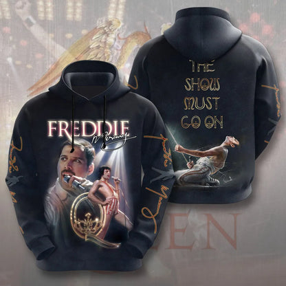 LIMITED EDITION - NEW CUSTOMIZED FREDDIE MERCURY T-SHIRT, HOODIE, ZIP HOODIE