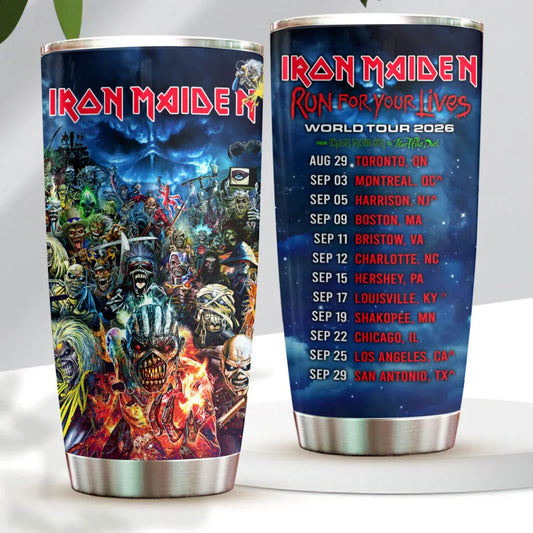LIMITED EDITION - NEW CUSTOMIZED IRON MAIDEN TUMBLER CUP