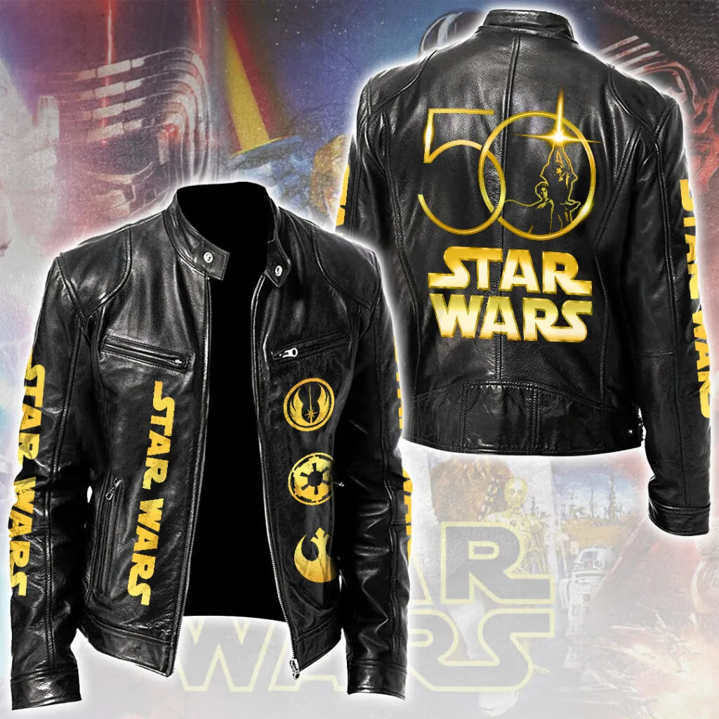 LIMITED EDITION - NEW CUSTOMIZED STWA MOTORCYCLE LEATHER JACKET