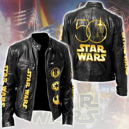 LIMITED EDITION - NEW CUSTOMIZED STWA MOTORCYCLE LEATHER JACKET